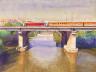 154 Ponte ferroviario all_Ostiense acquerello 1993